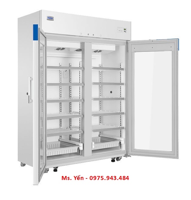 Tủ bảo quản vắc xin, dược phẩm 1099 lít, 2 cửa kính (2 ÷ 8oC) HYC-1099 Haier