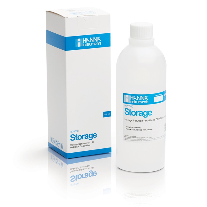 Dung Dịch Bảo Quản Điện Cực pH và ORP, Chai 500mL HI70300L Hanna
