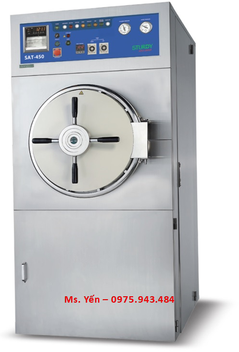 Nồi hấp tiệt trùng tự động 350 lít, bơm nước tự động, bơm chân không SAT-600W Sturdy