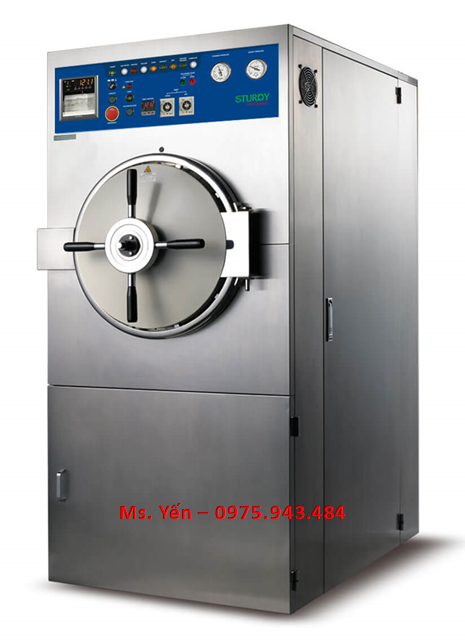 Nồi hấp tiệt trùng tự động nằm ngang 100 lít sấy chân không SAT-400 Sturdy