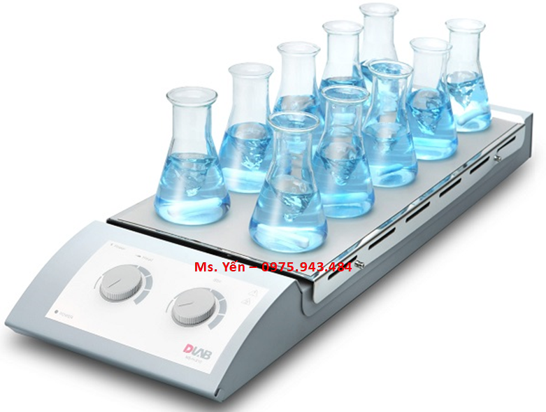 Máy khuấy từ gia nhiệt 10 vị trí DLAB MS-H-S10