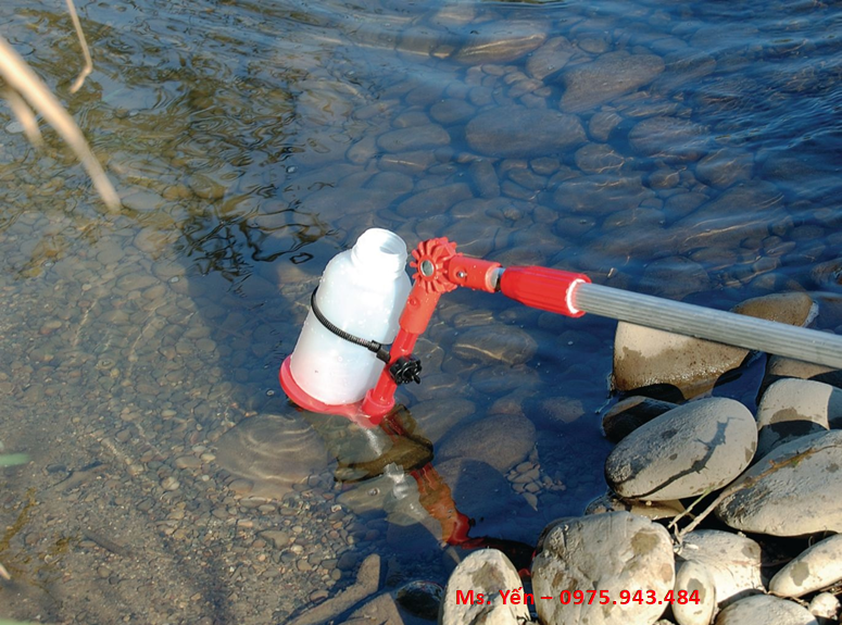 Chai nhựa lấy mẫu 750ml kèm giá đỡ 5354-4100 Burkle