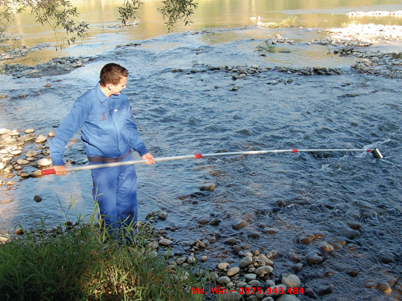 Thanh (tay cầm) lấy mẫu nước thủ công dài 4.5m, 3 thanh nối 5355-0450 Burkle