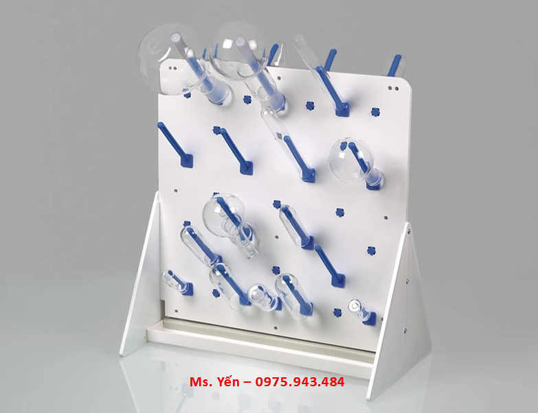 Giá phơi dụng cụ thủy tinh để bàn 600 x 600mm để bàn 9640-3060 Burkle