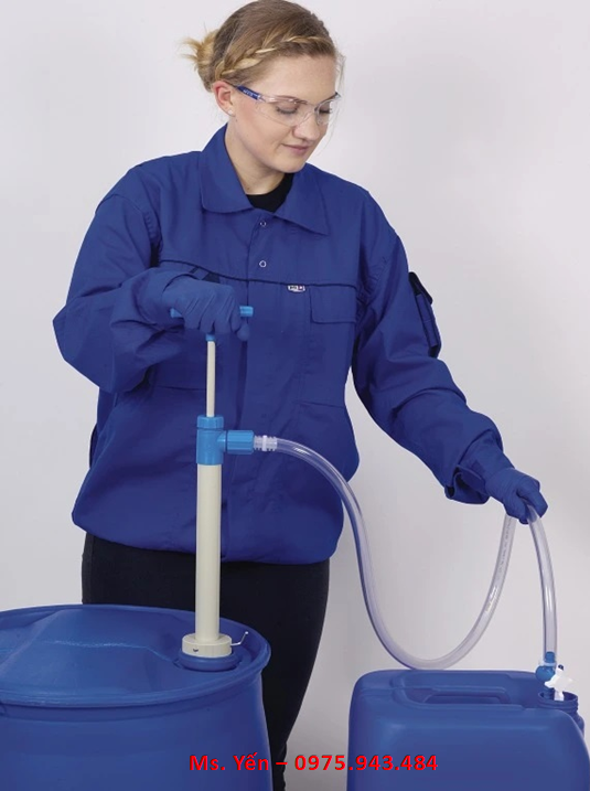 Bơm tay dung dịch bằng PP, 12 lít/phút, sâu 80cm 5600-0802 Burkle