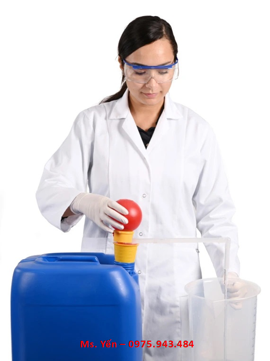 Bơm tay dung dịch hóa chất OTAL 14 lít/phút, bằng PP 5005-1200 Burkle