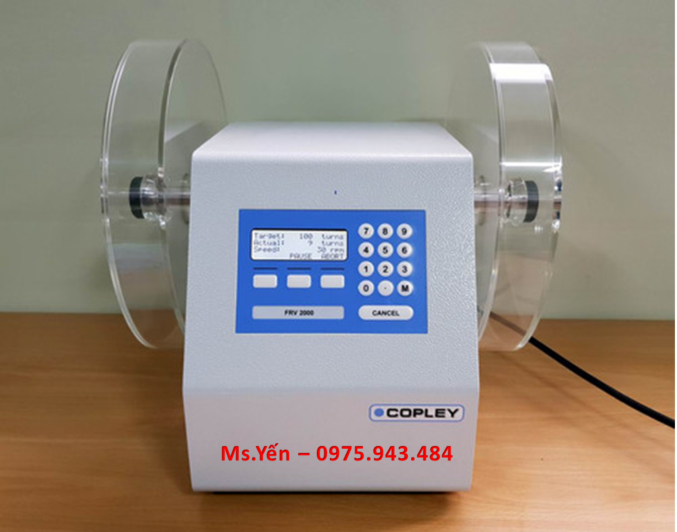 Máy thử độ mài mòn thuốc viên 2 trống FRV 2000 Copley