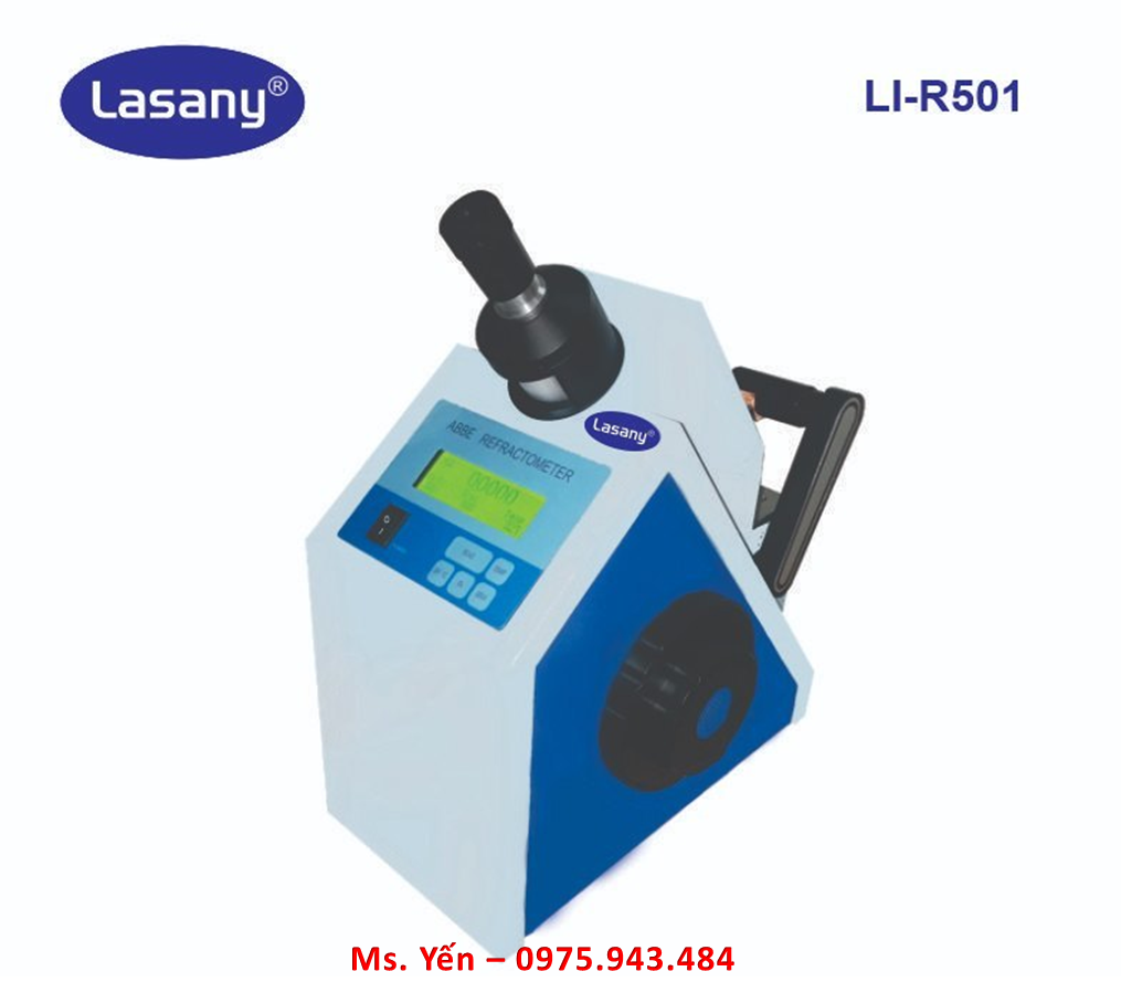 Khúc xạ kế ABBE kỹ thuật số Lasany LI-R501 (nD 1.30000 - 1.70000; Brix 0-100%)
