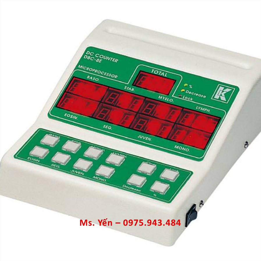 Máy đếm tế bào máu bách phân/Máy đếm tế bào bạch cầu DBC-8E (type 1) Gemmy
