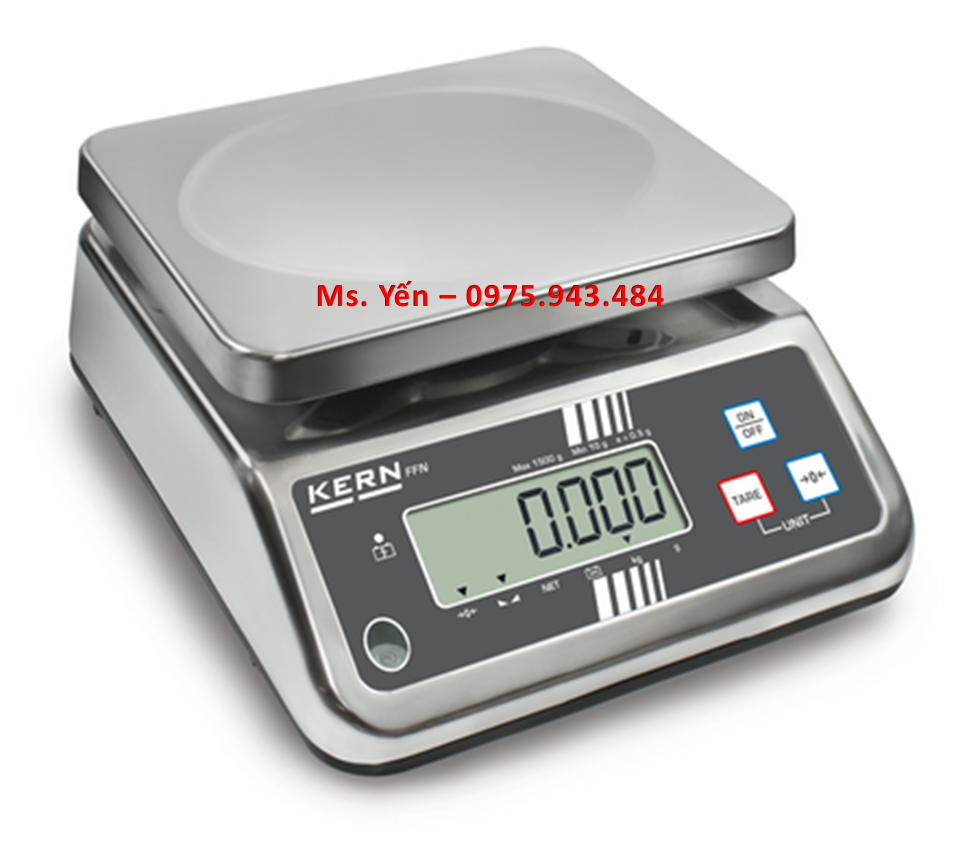 Cân để bàn 15kg 3 số lẻ Kern FFN 15K2IPN