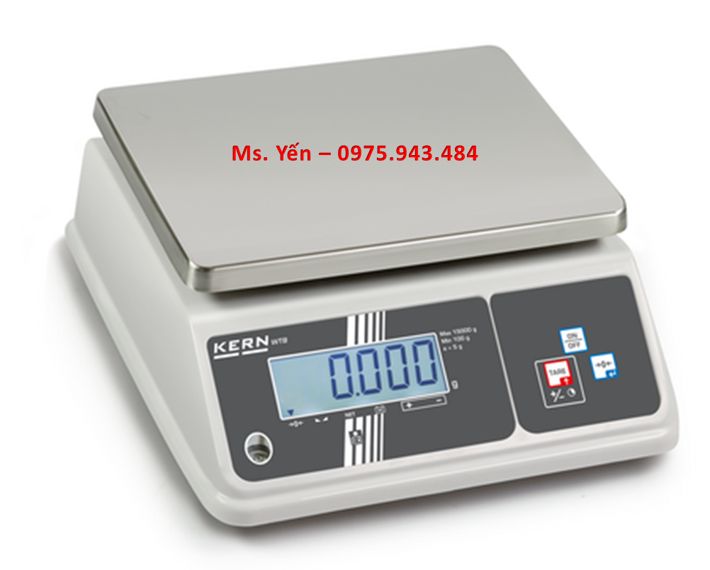 Cân điện tử 15000g/5g Kern WTB 10K-3NM